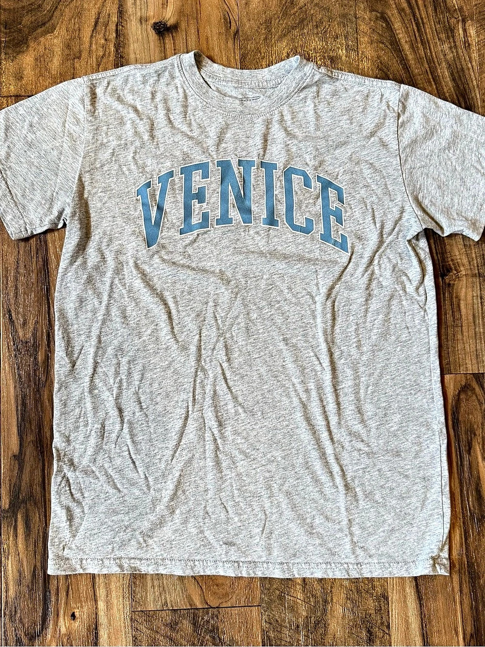 Mighty Fine Venice Italy Collegiate Text Graphic T-Shirt Small